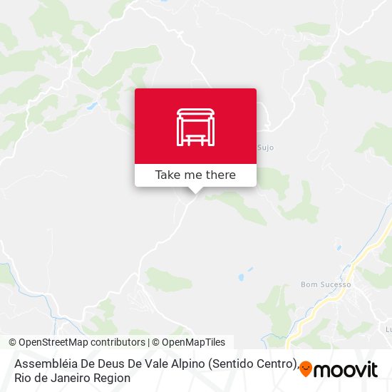Mapa Assembléia De Deus De Vale Alpino (Sentido Centro)