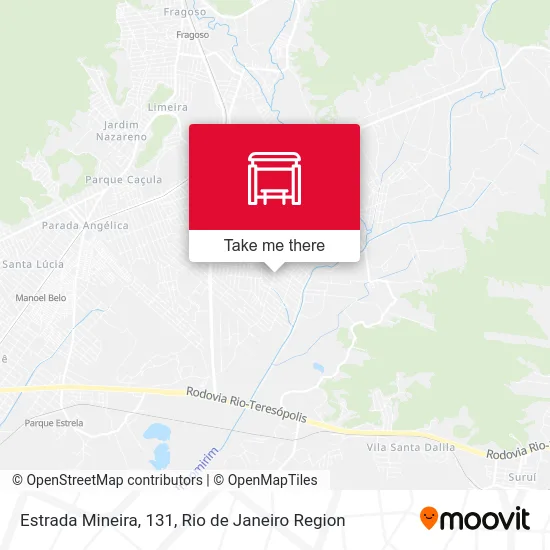 Estrada Mineira, 131 map