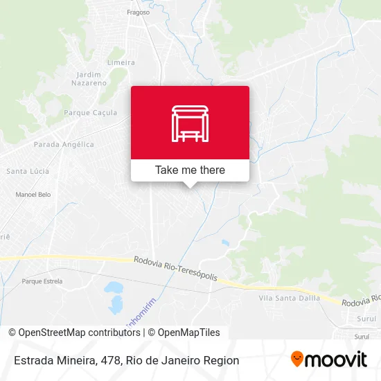 Estrada Mineira, 478 map