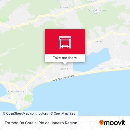 Estrada Da Coréia map