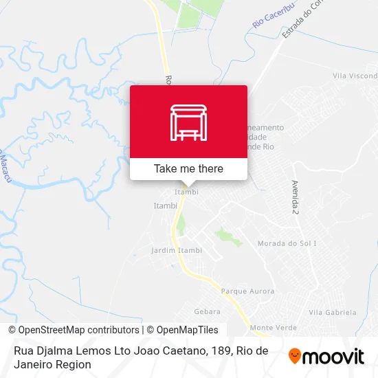 Rua Djalma Lemos Lto Joao Caetano, 189 map