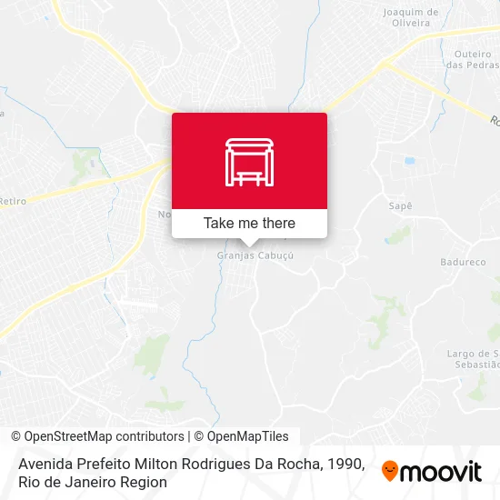 Avenida Prefeito Milton Rodrigues Da Rocha, 1990 map