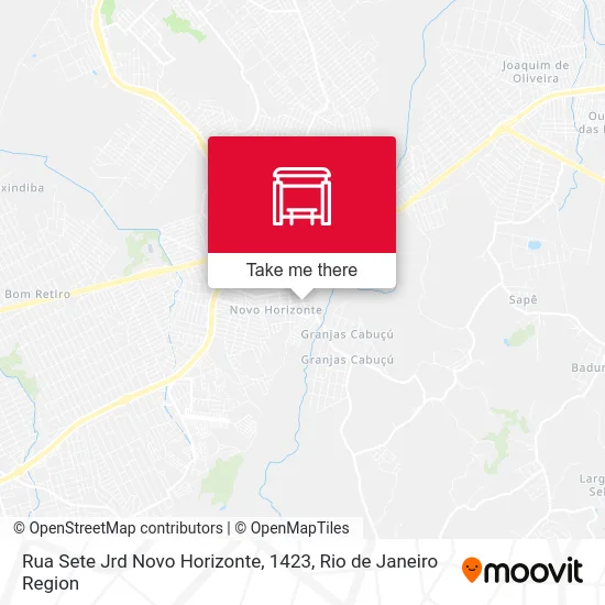 Rua Sete Jrd Novo Horizonte, 1423 map