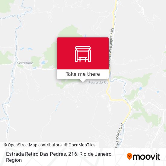 Estrada Retiro Das Pedras, 216 map