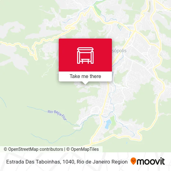 Estrada Das Taboinhas, 1040 map