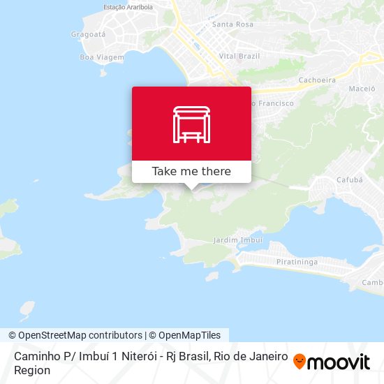 Mapa Caminho P/ Imbuí 1 Niterói - Rj Brasil