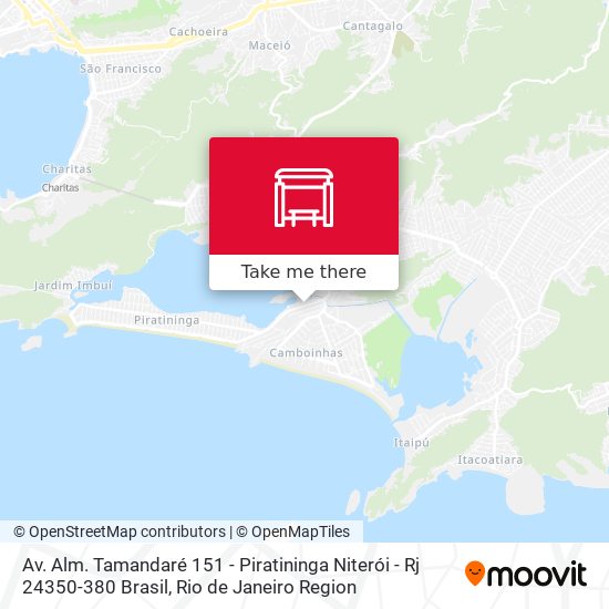 Mapa Av. Alm. Tamandaré 151 - Piratininga Niterói - Rj 24350-380 Brasil