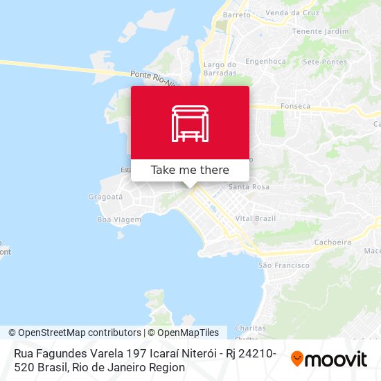 Mapa Rua Fagundes Varela 197 Icaraí Niterói - Rj 24210-520 Brasil