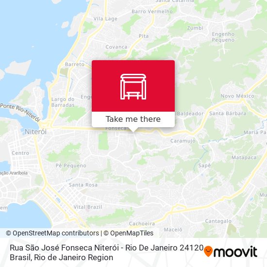 Mapa Rua São José Fonseca Niterói - Rio De Janeiro 24120 Brasil