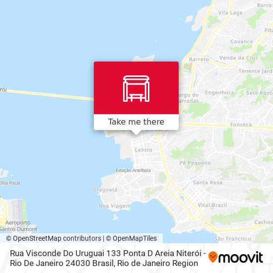 Mapa Rua Visconde Do Uruguai 133 Ponta D Areia Niterói - Rio De Janeiro 24030 Brasil