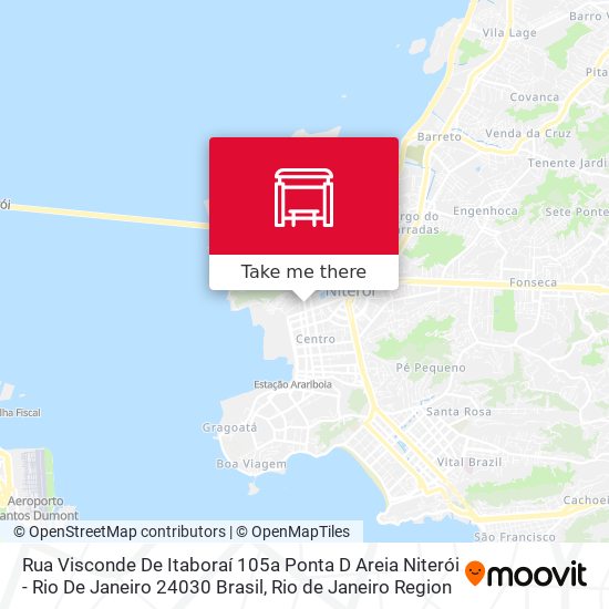 Mapa Rua Visconde De Itaboraí 105a Ponta D Areia Niterói - Rio De Janeiro 24030 Brasil