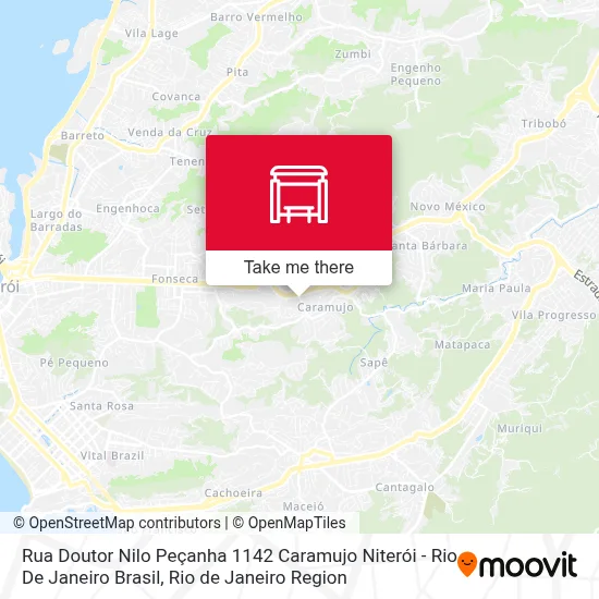 Rua Doutor Nilo Peçanha 1142 Caramujo Niterói - Rio De Janeiro Brasil map