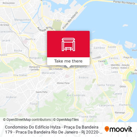 Mapa Condomínio Do Edifício Hylza - Praça Da Bandeira 179 - Praca Da Bandeira Rio De Janeiro - Rj 20220-999 Brasil