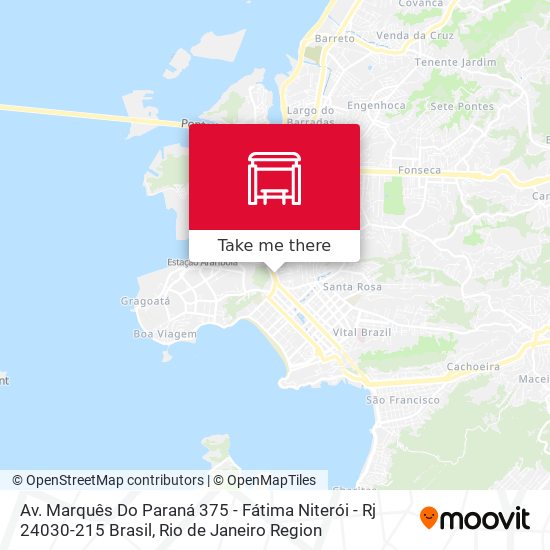 Mapa Av. Marquês Do Paraná 375 - Fátima Niterói - Rj 24030-215 Brasil