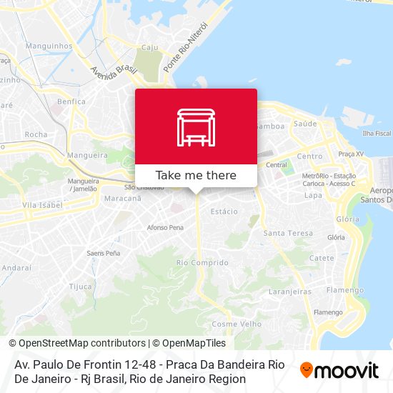 Av. Paulo De Frontin 12-48 - Praca Da Bandeira Rio De Janeiro - Rj Brasil map