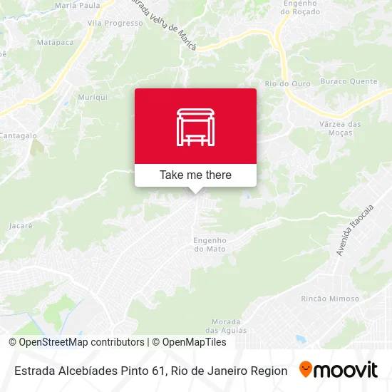 Estrada Alcebíades Pinto 61 map