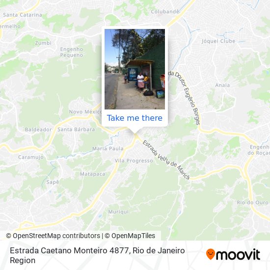 Mapa Estrada Caetano Monteiro 4877