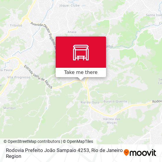 Mapa Rodovia Prefeito João Sampaio 4253