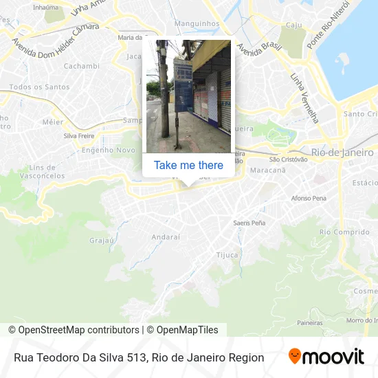 Rua Teodoro Da Silva 513 map
