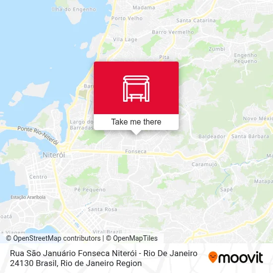 Rua São Januário Fonseca Niterói - Rio De Janeiro 24130 Brasil map