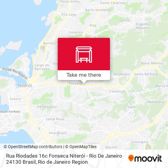 Mapa Rua Riodades 16c Fonseca Niterói - Rio De Janeiro 24130 Brasil