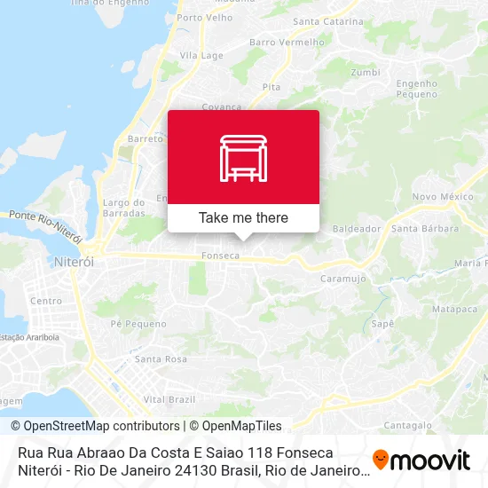 Rua Rua Abraao Da Costa E Saiao 118 Fonseca Niterói - Rio De Janeiro 24130 Brasil map
