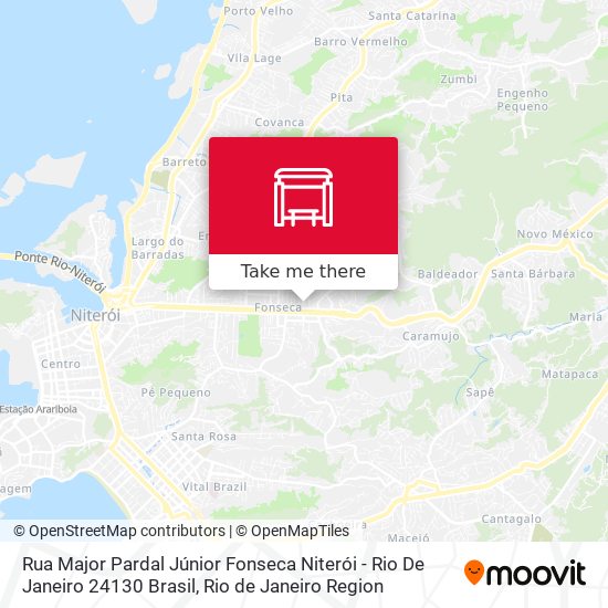 Mapa Rua Major Pardal Júnior Fonseca Niterói - Rio De Janeiro 24130 Brasil