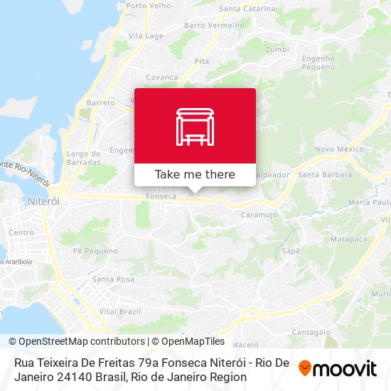 Mapa Rua Teixeira De Freitas 79a Fonseca Niterói - Rio De Janeiro 24140 Brasil