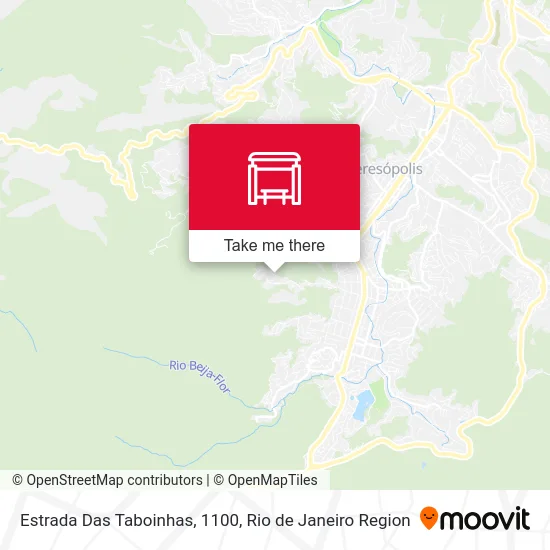 Estrada Das Taboinhas, 1100 map