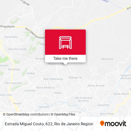 Estrada Miguel Couto, 622 map
