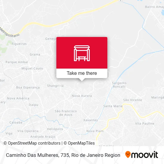 Caminho Das Mulheres, 735 map