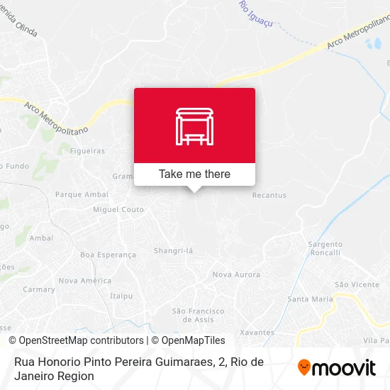 Rua Honorio Pinto Pereira Guimaraes, 2 map