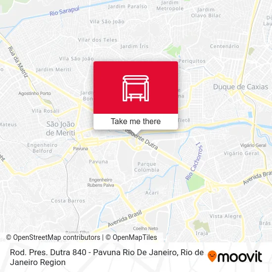 Rod. Pres. Dutra 840 - Pavuna Rio De Janeiro map