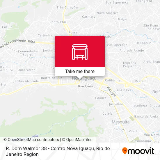 R. Dom Walmor 38 - Centro Nova Iguaçu map