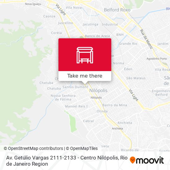 Mapa Av. Getúlio Vargas 2111-2133 - Centro Nilópolis