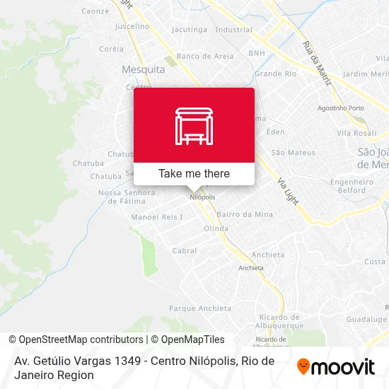 Av. Getúlio Vargas 1349 - Centro Nilópolis map