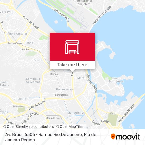 Mapa Av. Brasil 6505 - Ramos Rio De Janeiro