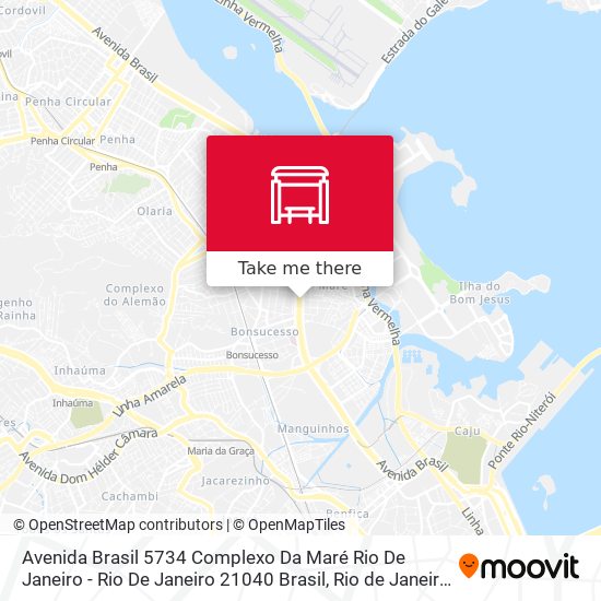 Avenida Brasil 5734 Complexo Da Maré Rio De Janeiro - Rio De Janeiro 21040 Brasil map