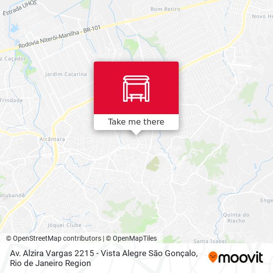 Av. Alzira Vargas 2215 - Vista Alegre São Gonçalo map