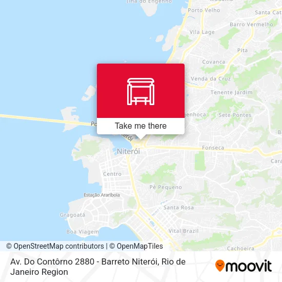 Av. Do Contôrno 2880 - Barreto Niterói map