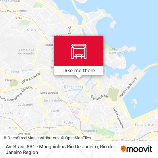 Av. Brasil 881 - Manguinhos Rio De Janeiro map