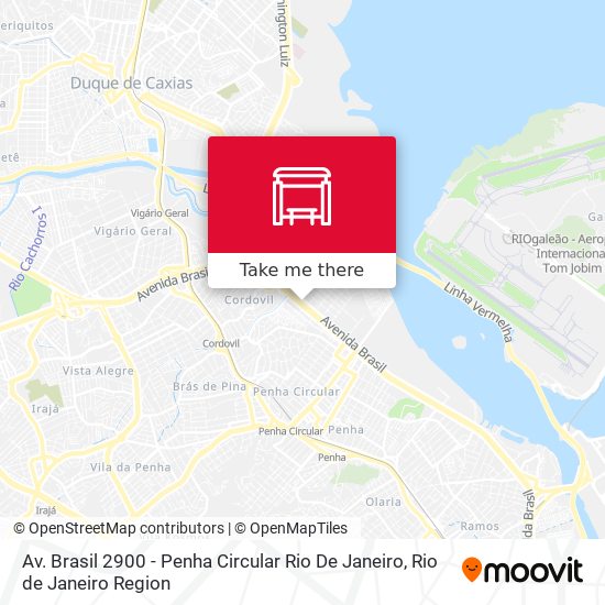 Av. Brasil 2900 - Penha Circular Rio De Janeiro map