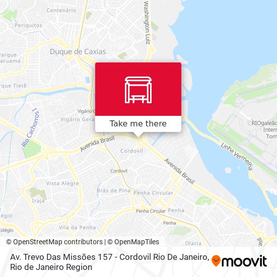 Av. Trevo Das Missões 157 - Cordovil Rio De Janeiro map