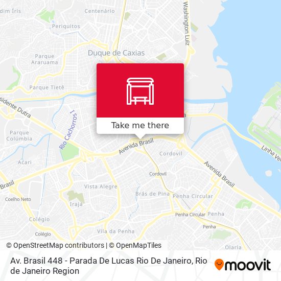 Mapa Av. Brasil 448 - Parada De Lucas Rio De Janeiro