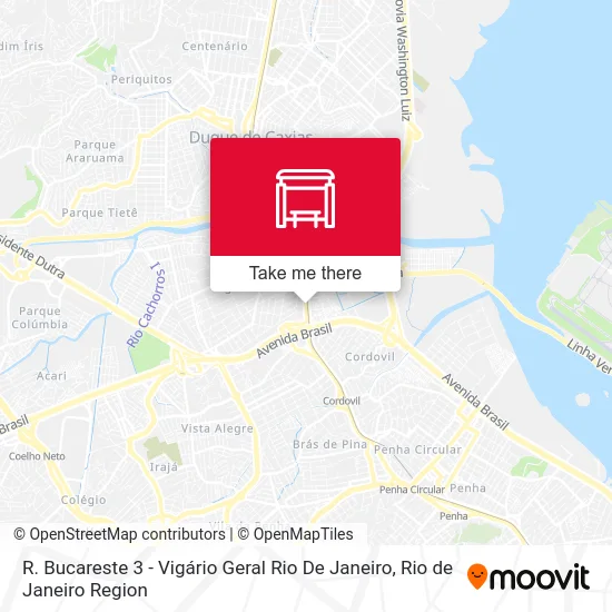 R. Bucareste 3 - Vigário Geral Rio De Janeiro map