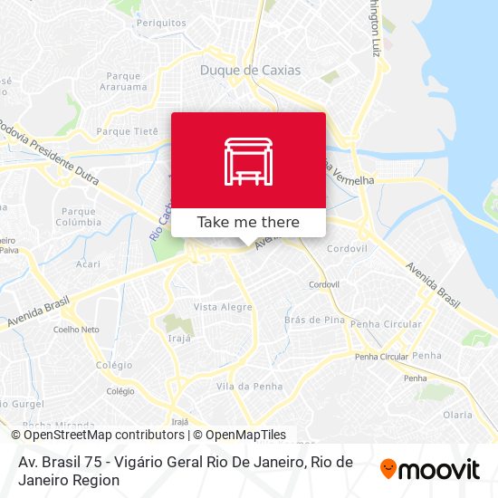 Mapa Av. Brasil 75 - Vigário Geral Rio De Janeiro