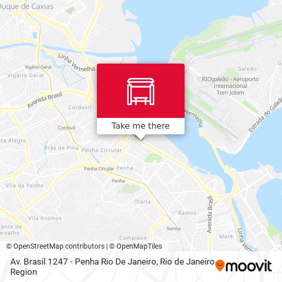 Mapa Av. Brasil 1247 - Penha Rio De Janeiro