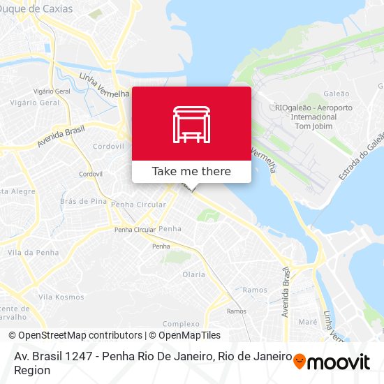 Av. Brasil 1247 - Penha Rio De Janeiro map