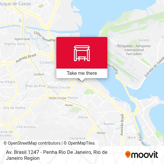 Av. Brasil 1247 - Penha Rio De Janeiro map