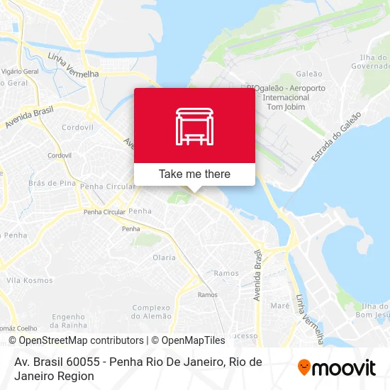 Av. Brasil 60055 - Penha Rio De Janeiro map